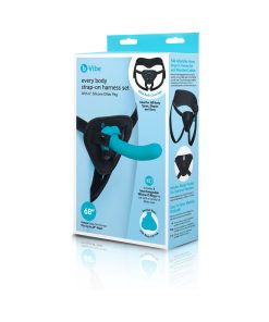 B-Vibe Every Body Strap-On Harness Set With 6 In. Silicone Dildo Peg