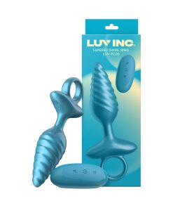 Luv Inc. Tr59: Tapered Swirl Ring Luv Plug Metallic Blue