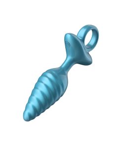 Luv Inc. Tr59: Tapered Swirl Ring Luv Plug Metallic Blue
