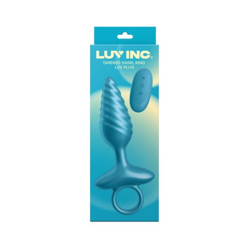 Luv Inc. Tr59: Tapered Swirl Ring Luv Plug Metallic Blue - Image 4