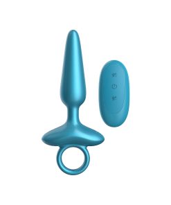 Luv Inc. Pr37: Pointy Ring Luv Plug Metallic Blue
