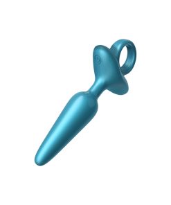 Luv Inc. Pr37: Pointy Ring Luv Plug Metallic Blue