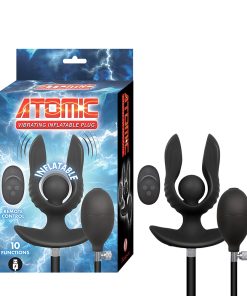 Atomic Vibrating Inflatable Plug Black