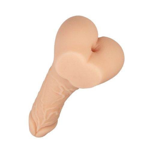Always Horny Self-Lubricating  Masturbator & Penis Sleeve 9 In. Stud Beige - Image 4