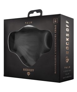 Rocks-Off Palm Vibrating Masturbator Black