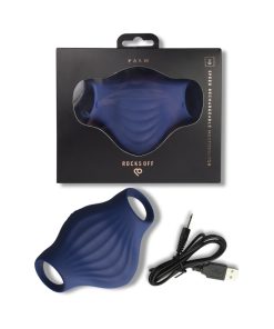 Rocks-Off Palm Vibrating Masturbator Blue
