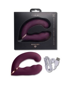 Rocks-Off Gemini Dual Stimulator Burgundy
