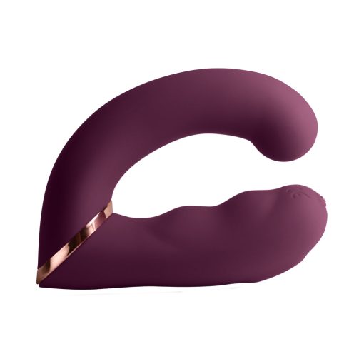 Rocks-Off Gemini Dual Stimulator Burgundy - Image 3
