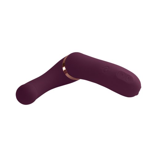 Rocks-Off Gemini Dual Stimulator Burgundy - Image 6