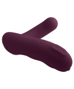 Rocks-Off Gemini Dual Stimulator Burgundy