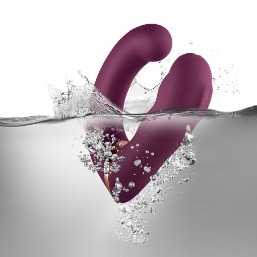 Rocks-Off Gemini Dual Stimulator Burgundy - Image 12
