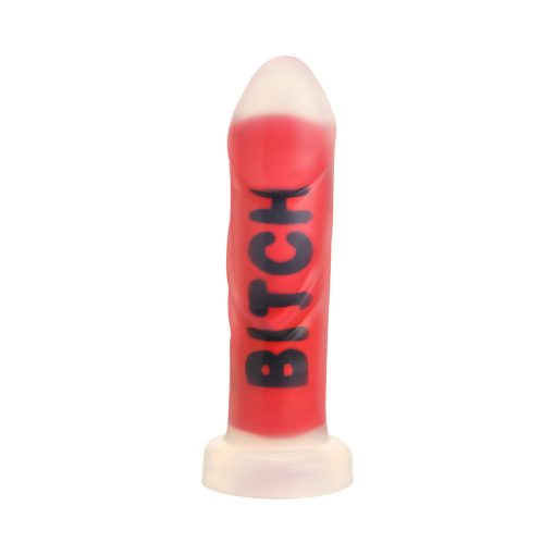 Master Series Bitch Silicone Dildo – Thick Ribbed Dildo with Suction Cup - Image 3