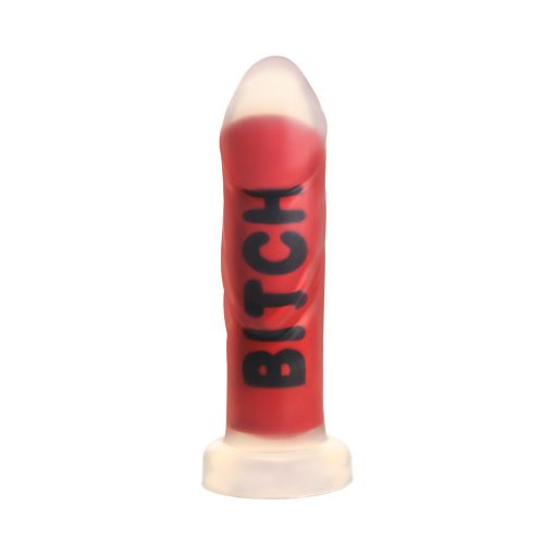 Master Series Bitch Silicone Dildo – Thick Ribbed Dildo with Suction Cup - Image 4