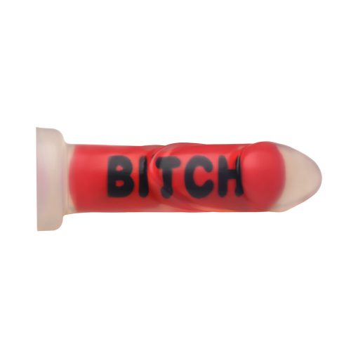 Master Series Bitch Silicone Dildo – Thick Ribbed Dildo with Suction Cup - Image 5