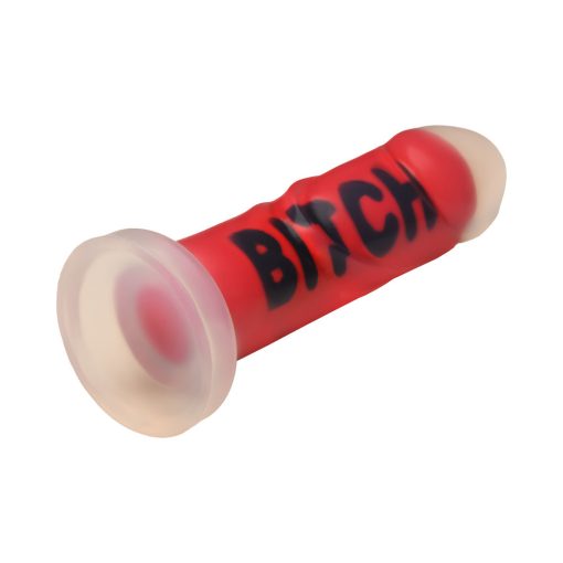 Master Series Bitch Silicone Dildo – Thick Ribbed Dildo with Suction Cup - Image 6