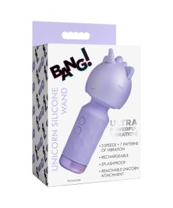 Bang! Unicorn Wand Vibrator – Mini Rechargeable Silicone Travel Massager