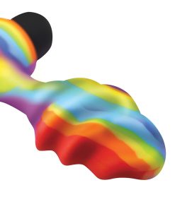 Bang! Vibrating Rainbow Butt Plug