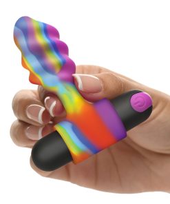 Bang! Vibrating Rainbow Butt Plug