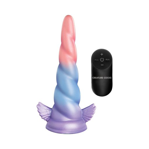 Creature Cocks Deluxe Dream Rider Vibrating Unicorn Silicone Dildo - Image 2
