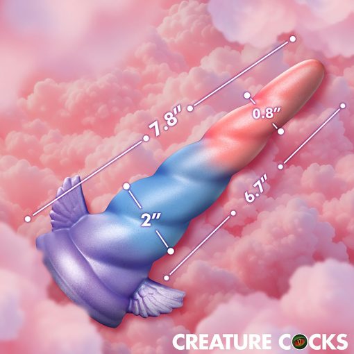 Creature Cocks Deluxe Dream Rider Vibrating Unicorn Silicone Dildo - Image 6