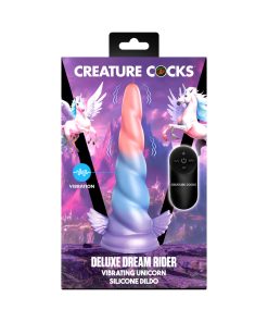 Creature Cocks Deluxe Dream Rider Vibrating Unicorn Silicone Dildo
