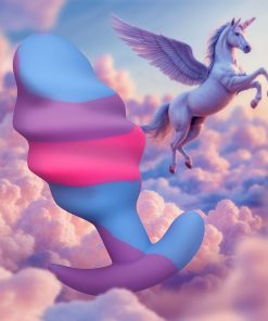 Creature Cocks Unicorn Swirl Silicone Butt Plug L