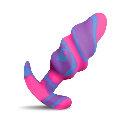 Creature Cocks Unicorn Swirl Silicone Butt Plug M - Image 2