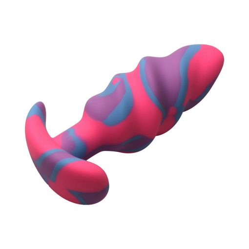 Creature Cocks Unicorn Swirl Silicone Butt Plug M - Image 5