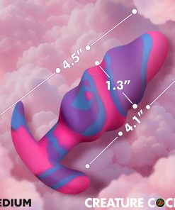 Creature Cocks Unicorn Swirl Silicone Butt Plug M