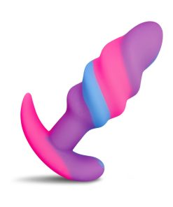 Creature Cocks Unicorn Swirl Silicone Butt Plug S