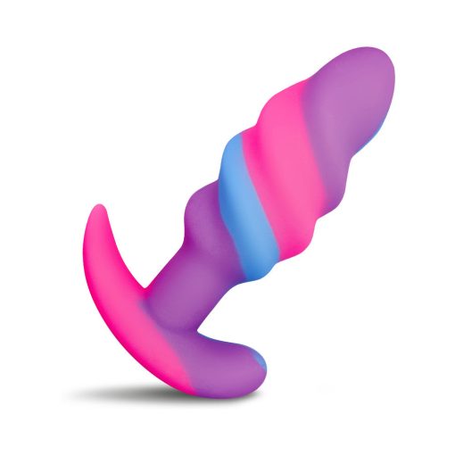 Creature Cocks Unicorn Swirl Silicone Butt Plug S - Image 2