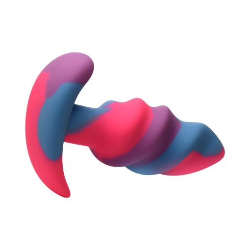 Creature Cocks Unicorn Swirl Silicone Butt Plug S - Image 4