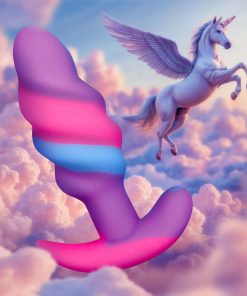 Creature Cocks Unicorn Swirl Silicone Butt Plug S