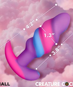 Creature Cocks Unicorn Swirl Silicone Butt Plug S