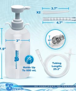 Cleanstream Xl Enema Bottle With 3 Attachments