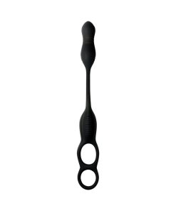 Jock Silicone Vibrating Plug With Cock & Ball Ring And Remote