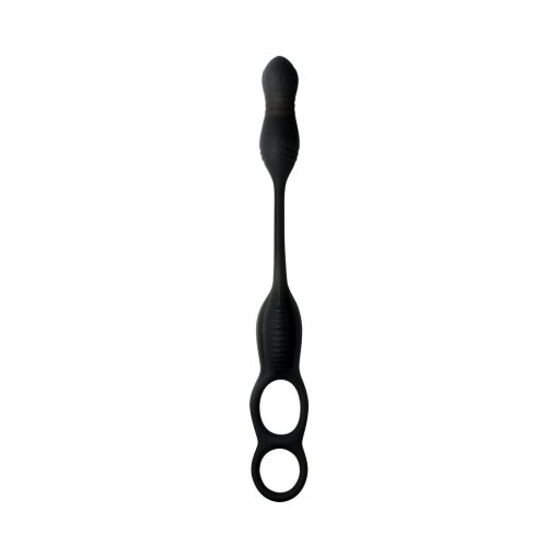 Jock Silicone Vibrating Plug With Cock & Ball Ring And Remote - Image 4
