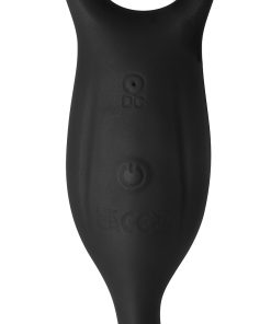 Jock Silicone Vibrating Plug With Cock & Ball Ring And Remote