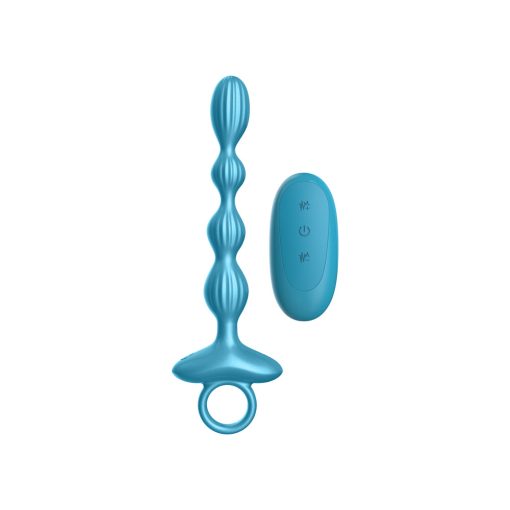 Luv Inc Gr41: Grooved Ring Luv Beads Metallic Blue - Image 2