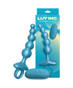 Luv Inc Cr23: Curved Ring Luv Beads Metallic Blue