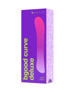 B Swish Bgood Deluxe Curve Vibrator Violet