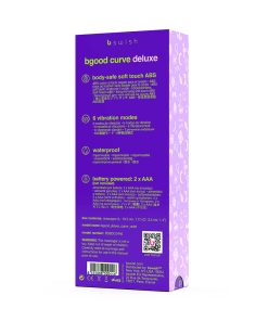 B Swish Bgood Deluxe Curve Vibrator Violet