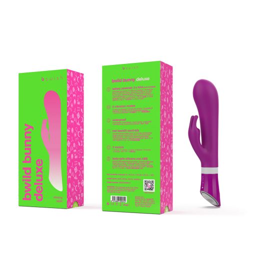 B Swish Bwild Deluxe Bunny Vibrator Raspberry - Image 3