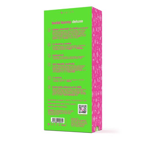 B Swish Bwild Deluxe Bunny Vibrator Raspberry - Image 5