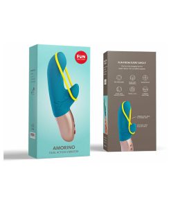 Fun Factory Amorino Dual Action Vibrator – Clit & G-Spot, Petrol Blue
