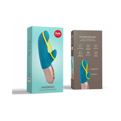 Fun Factory Amorino Dual Action Vibrator – Clit & G-Spot, Petrol Blue - Image 2
