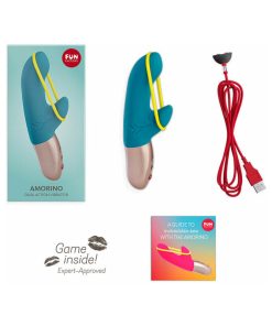 Fun Factory Amorino Dual Action Vibrator – Clit & G-Spot, Petrol Blue