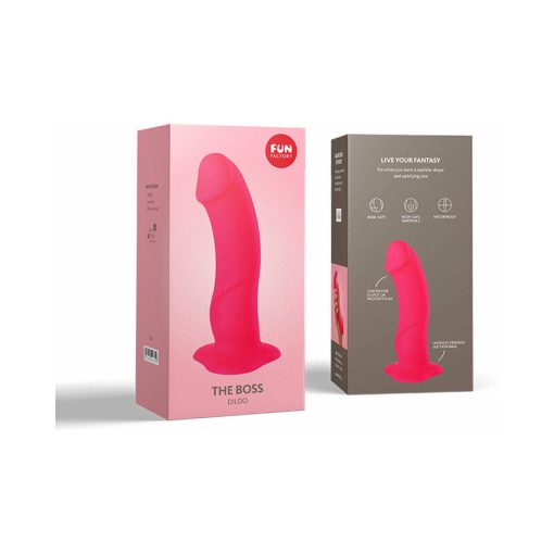 Fun Factory Boss 7 In. Dildo Pink - Image 2