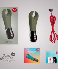 Fun Factory Manta Vibrating Stroker Moss Green