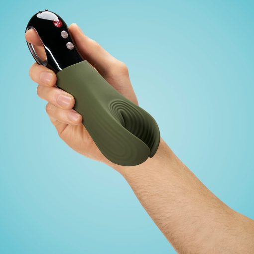 Fun Factory Manta Vibrating Stroker Moss Green - Image 2